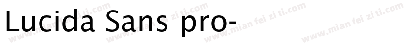 Lucida Sans pro字体转换